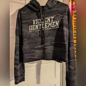 Violent Gentlemen Camp Cropped Hoodie